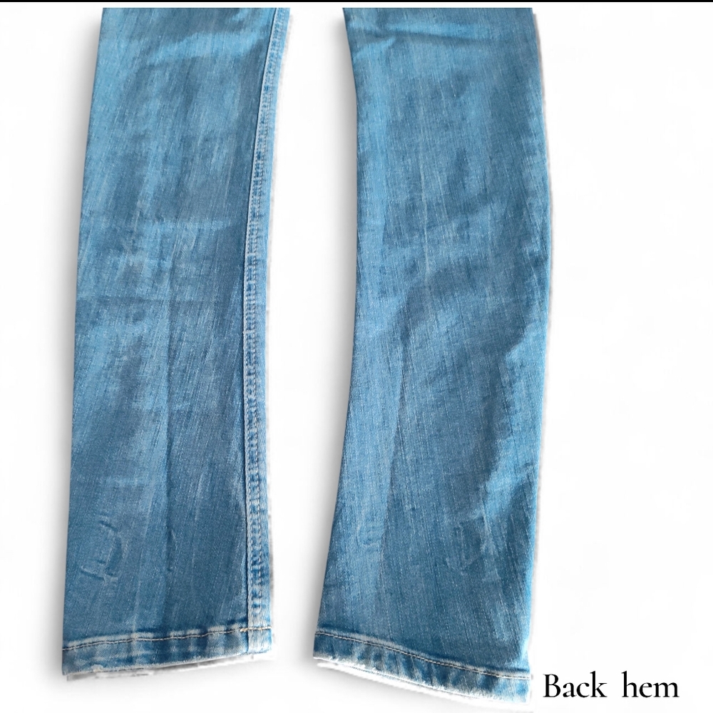 Zara Skinny Jeans Womens Light Blue Wash Size 2 Straight Leg - Picture 7 of 12